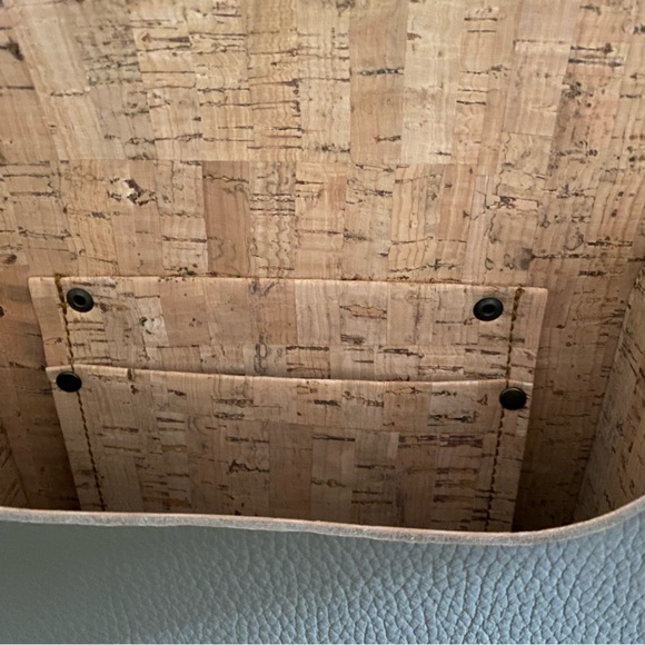 Portuguese Cork/Leather Shoulder Messenger Bag - Picture 5 of 11